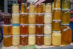 生产雅尔塔市场蜂蜜颜色银行计数器出售