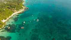 长滩岛岛白色桑迪海滩菲律宾