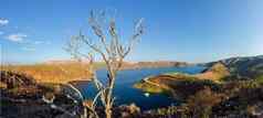 死树前面湖菱形花纹西方澳大利亚的最大人为造成的储层体积东金伯利小镇