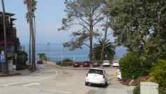 小艇三迭戈美国1月汽车建筑市中心城市街加州的沿海旅游度假胜地城市景观交通美国旅行目的地假期周末