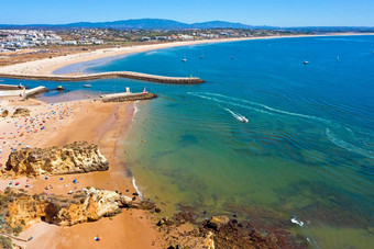 空中城市拉各斯海滩阿尔加夫葡萄牙