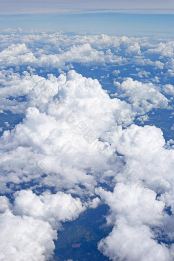 视图天空云飞机窗口