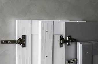家具循环刨花板安装白色灰色厨房方面中密度纤维板材料配件木工建设家具