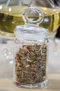 Herbal茶茶壶茶植物瓶
