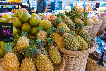 菠萝计数器杂货店部分超市