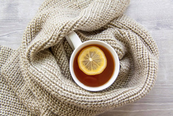 姜茶柠檬季节<strong>感冒</strong>感染加强免疫力
