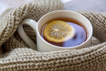 姜茶柠檬季节<strong>感冒</strong>感染加强免疫力