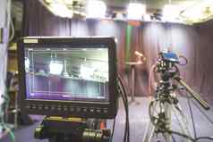 专业电影相机三脚架广播工作室聚光灯记录设备