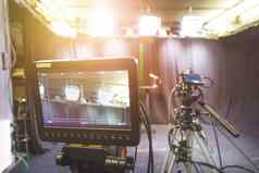专业电影相机三脚架广播工作室聚光灯记录设备