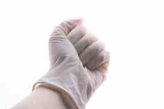 把无菌乳胶保护手套手保护