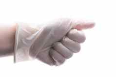 把无菌乳胶保护手套手保护