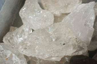 水晶石英宝石石头自然矿物岩石标本