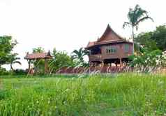 泰国风格木房子农村