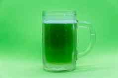 绿色啤酒杯子帕特里克一天象征