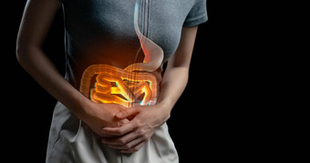 腹部疼痛女人照片大肠女人身体胃痛<strong>腹泻</strong>症状月经期抽筋食物中毒健康护理概念
