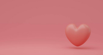 情人节一天概念粉红色的<strong>心气球</strong>粉红色的背景呈现