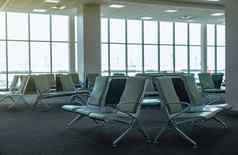 空椅子离开休息室终端机场