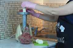 烹饪剁碎肉洋葱电肉磨床