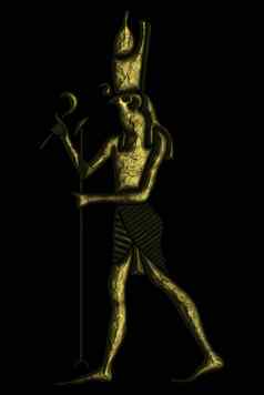 荷露斯神古老的埃及