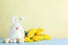 装饰兔子复活节鸡蛋表格颜色背景空间文本