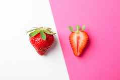 草莓颜色背景空间文本夏天甜蜜的水果浆果