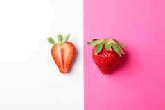 草莓颜色背景空间文本夏天甜蜜的水果浆果