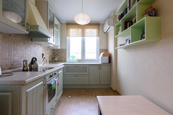 室内光普通的厨房宽敞的厨房集