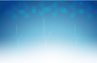 插图健康科学由健康数字技术概念现代医疗技术治疗医学蓝色的背景模板网络设计演讲
