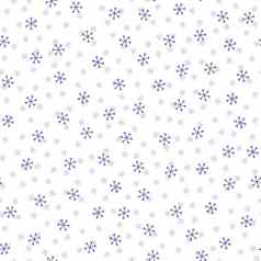 无缝的圣诞节模式涂鸦手随机画雪花包装纸礼物有趣的纺织织物打印设计装饰食物包装背景一年光栅复制白色蓝色的