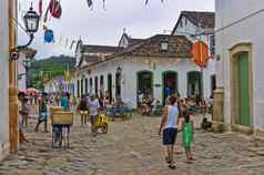 帕拉蒂城市街视图巴西南美国