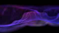 科技背景紫色的网络紫色的技术背景大数据霓虹灯背景的角度来看网络技术波声音