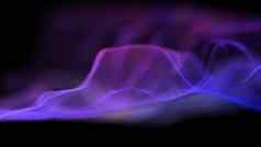 网络紫色的技术背景大数据霓虹灯背景的角度来看科技背景紫色的网络技术波声音