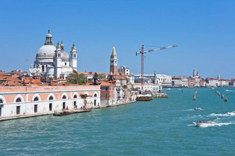 威尼斯城市运河视图意大利欧洲