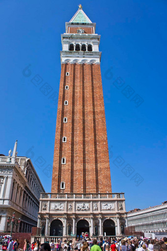 威尼斯三马可广场城市视图意大利欧洲