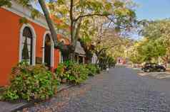 colonia的萨克拉门托城市街视图乌拉圭南美国