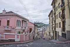 基多(Quito)城市街视图厄瓜多尔南美国