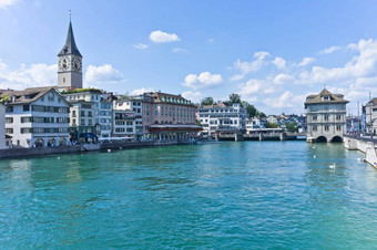 苏黎世城市视图湖瑞士欧洲