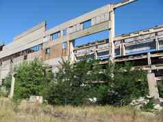 乳糜核权力植物建筑被遗弃的乌克兰核权力植物奇吉林斯卡娅废墟建筑结构