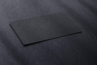 黑色的业务卡黑暗平铺背景阳光阴影奢侈品品牌平躺品牌身份设计模型