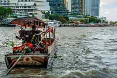 乘客渡船潮phraya河