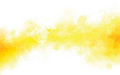 黄色的水彩纹理背景插图