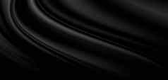 黑色的奢侈品织物背景复制空间