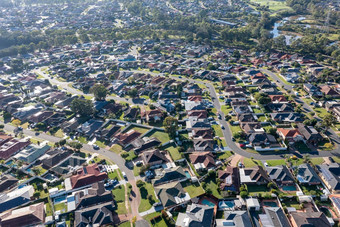 空中视图郊区格伦莫尔公园更大的悉尼澳大利亚