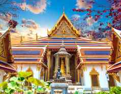 泰国皇家宫日落景观
