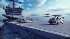 军事直升机黑鹰飞机航空公司清晰的一天没完没了的蓝色的海呈现