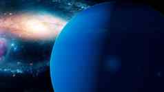 现实的美丽的地球海王星深空间呈现