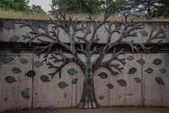 树模式装饰墙英国皇家植物园花园皇家植物花园