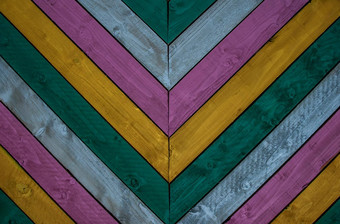 色彩斑斓的古董木板材墙纹理背景