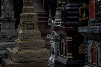 宝塔被称为反之亦然灰烬成员泰国人家庭佛教寺庙佛教骨灰