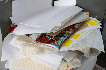 堆栈文档业务回收桩失踪纸浪费纸纸